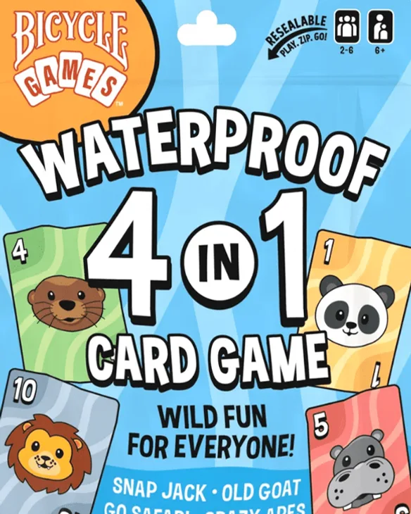Waterproof 4-in-1 Card Game