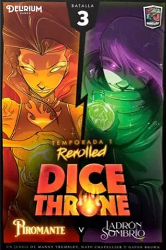 Dice Throne 3: Piromante vs Ladrón Sombrío