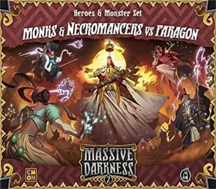 Massive Darkness 2: Heroes & Monster Set – Monks & Necromancers vs The Paragon